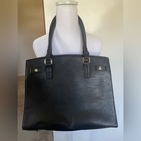 BCBG Paris Black Tote Handbag - Picture 5 of 5